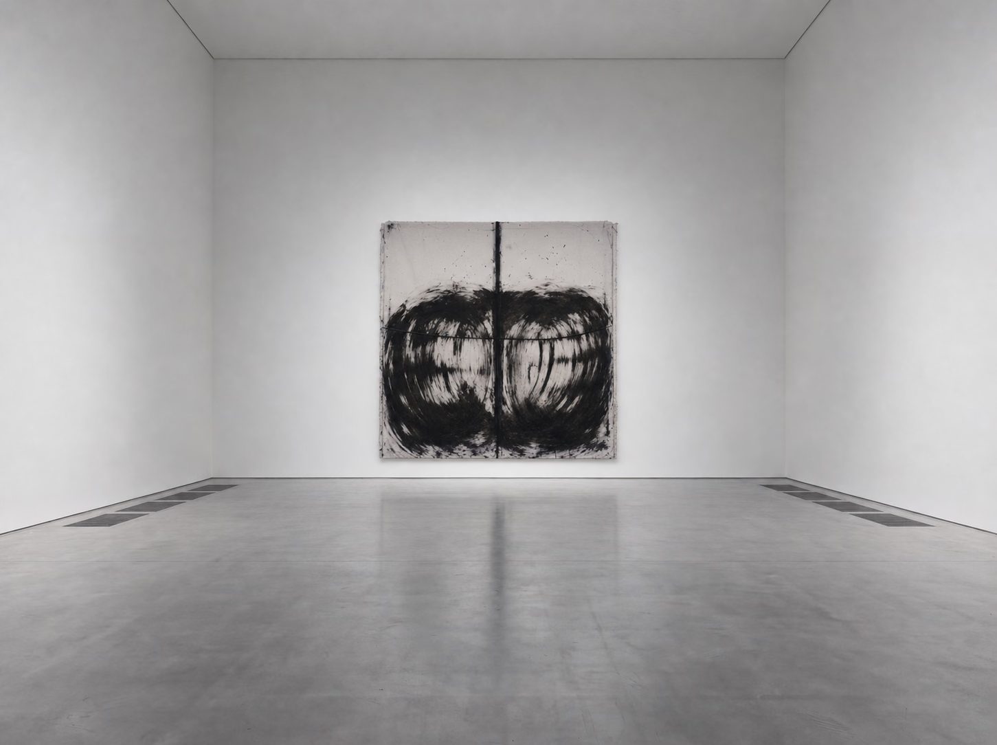 Nigredo II (Psilocybe cubensis), 2026, installed in a white gallery